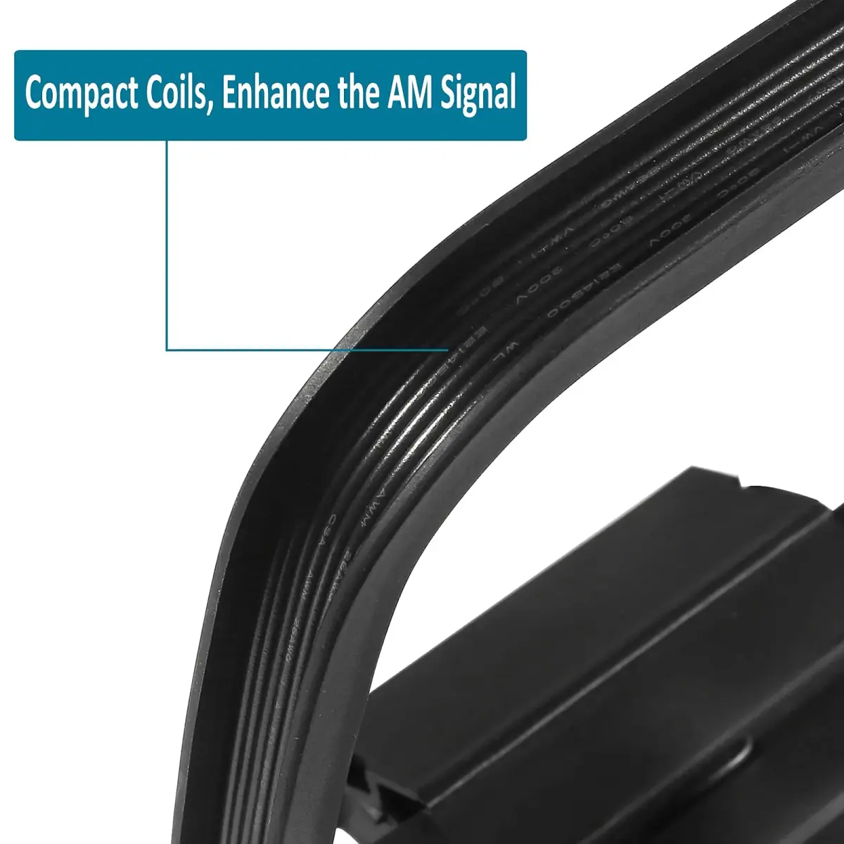 AEDIKO AM Loop Antenna 11.9cm (4.6in) | Improves AM Signal Stability for Home Stereo Receivers - view 3
