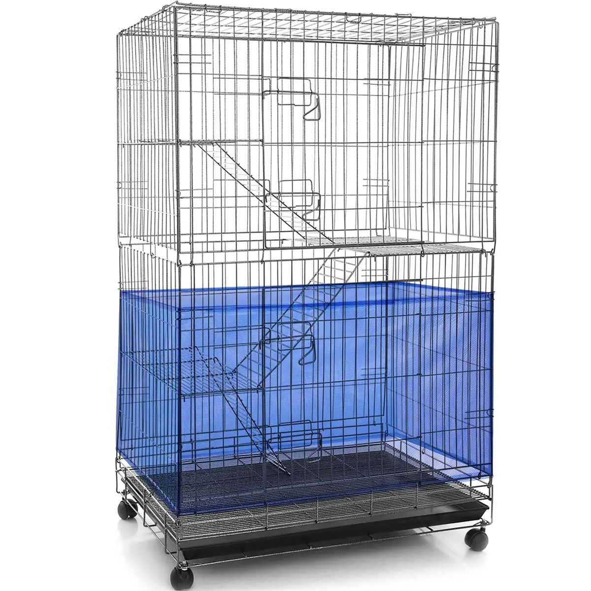 Shappy Bird Cage Seed Catcher Net 300 x 37 cm (118 x 15 Inch) | Breathable Nylon Mesh for Medium/Small Cages - main product image