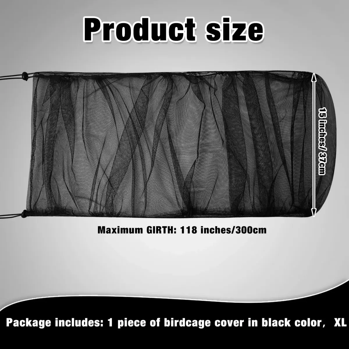 Shappy Green Bird Cage Seed Catcher Net 300cm (118 Inch) | Keeps House Clean - view 2