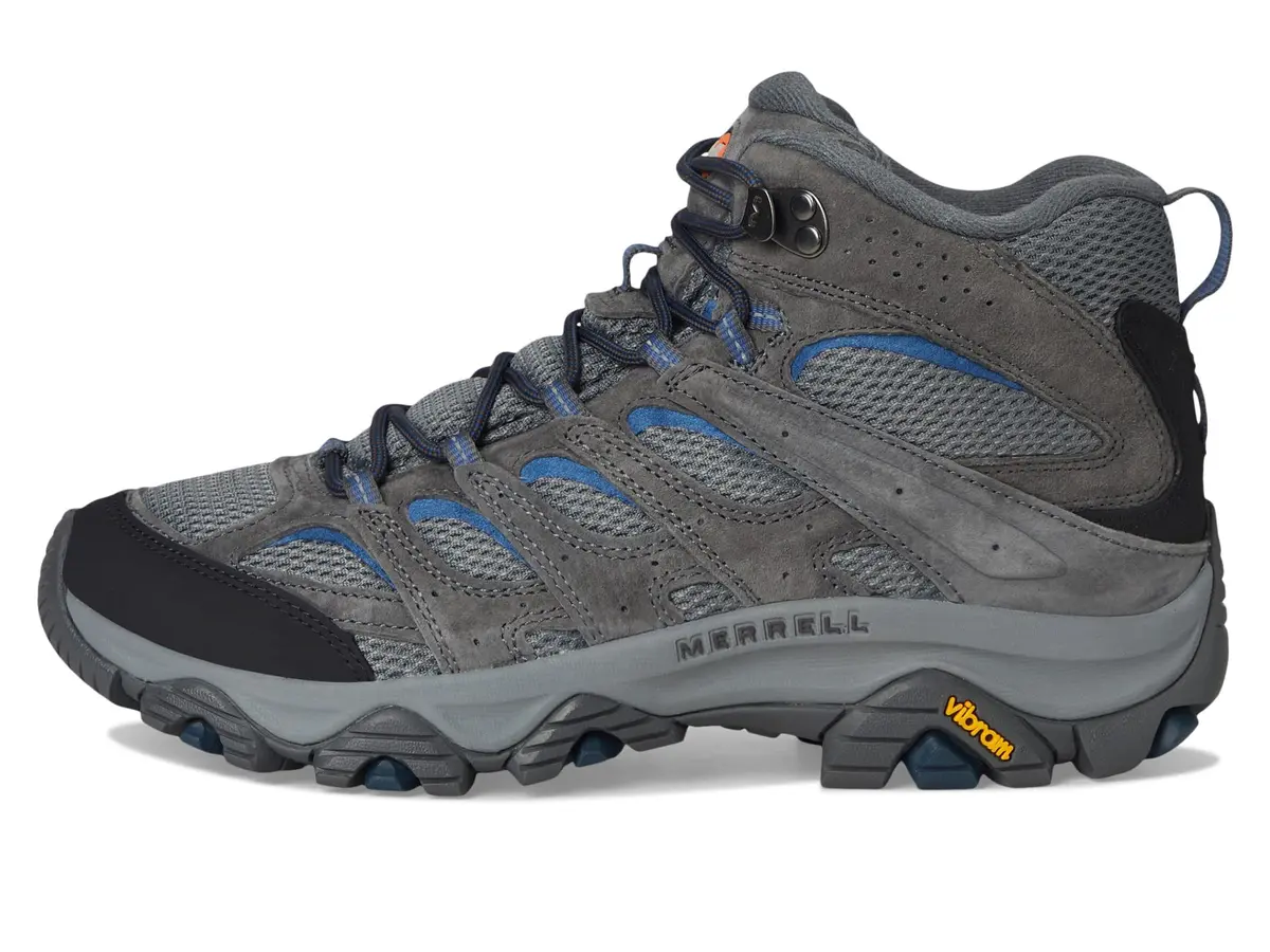 Merrell Men’s Moab 3 Mid Hiking Boot, Granite, 7 Wide | All-Day Comfort & Durability for Indian Trails - view 5