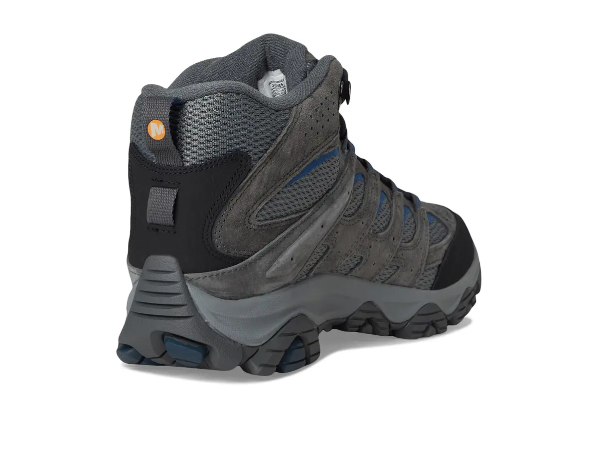 Merrell Men’s Moab 3 Mid Hiking Boot, Granite, 7 Wide | All-Day Comfort & Durability for Indian Trails - view 6