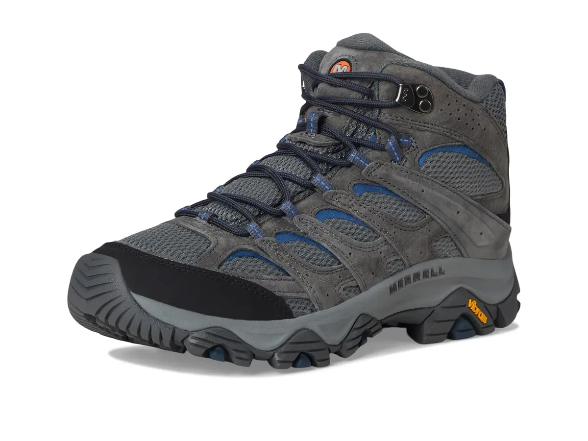 Merrell Men’s Moab 3 Mid Hiking Boot, Granite, 7 Wide | All-Day Comfort & Durability for Indian Trails - view 8