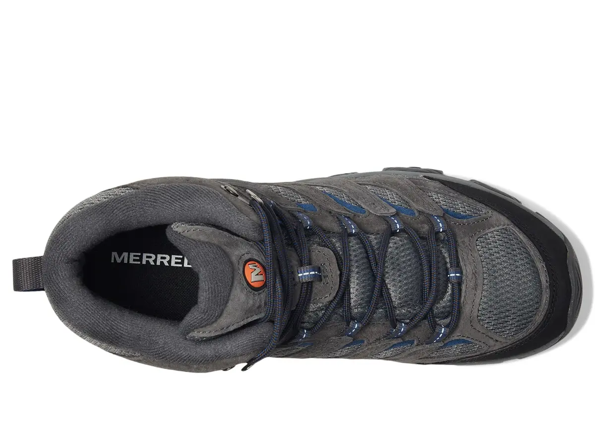 Merrell Men’s Moab 3 Mid Hiking Boot, Granite, 7 Wide | All-Day Comfort & Durability for Indian Trails - view 2