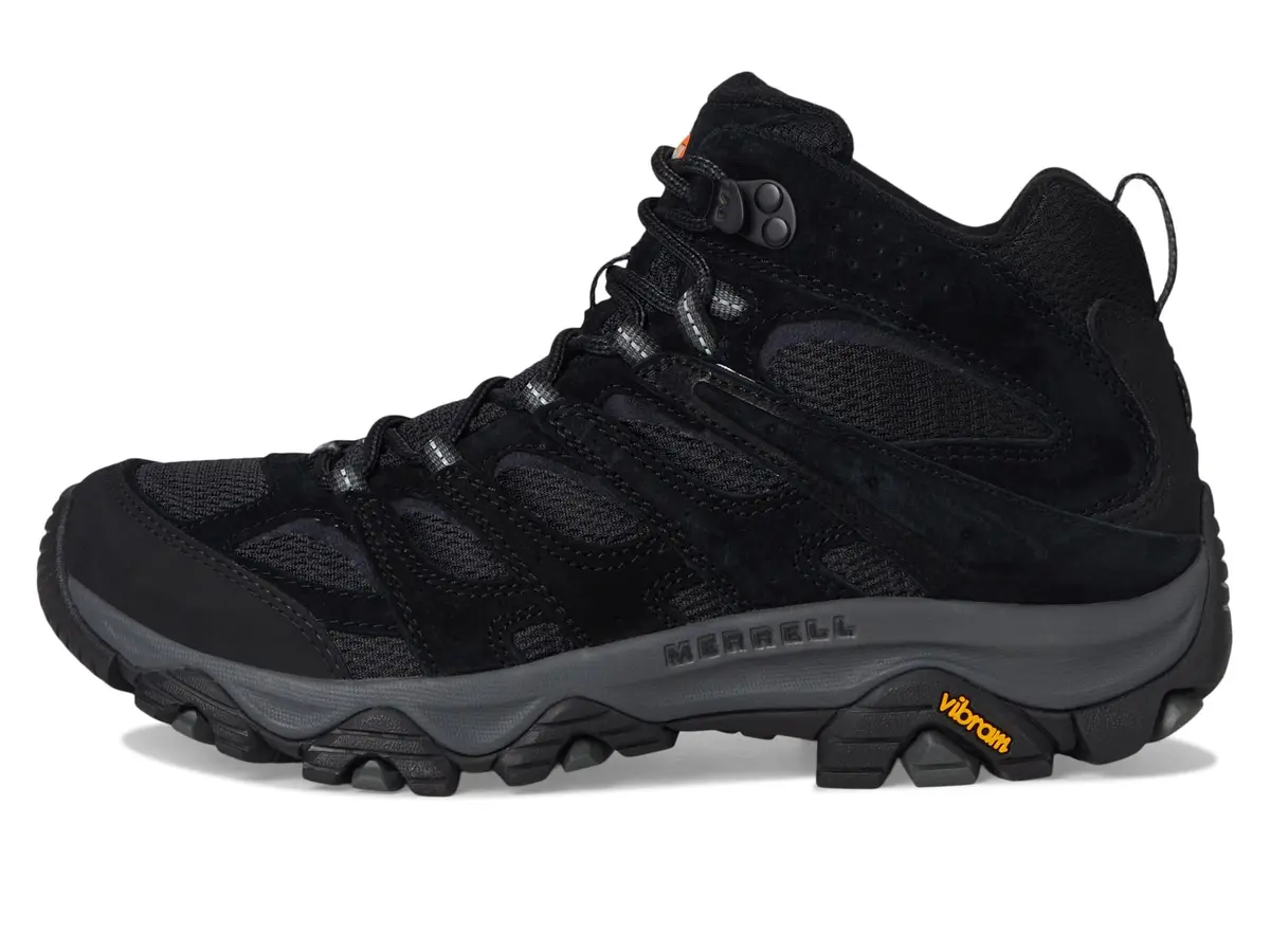 Merrell Men’s Moab 3 Mid Hiking Boot, Black Night, 10 Wide | Out-of-the-Box Comfort & Durability - view 6