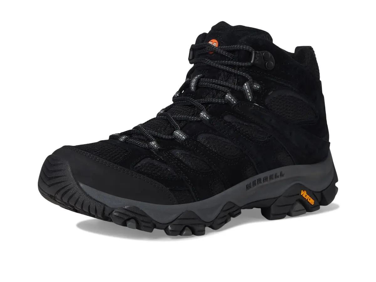 Merrell Men’s Moab 3 Mid Hiking Boot, Black Night, 10 Wide | Out-of-the-Box Comfort & Durability - view 9