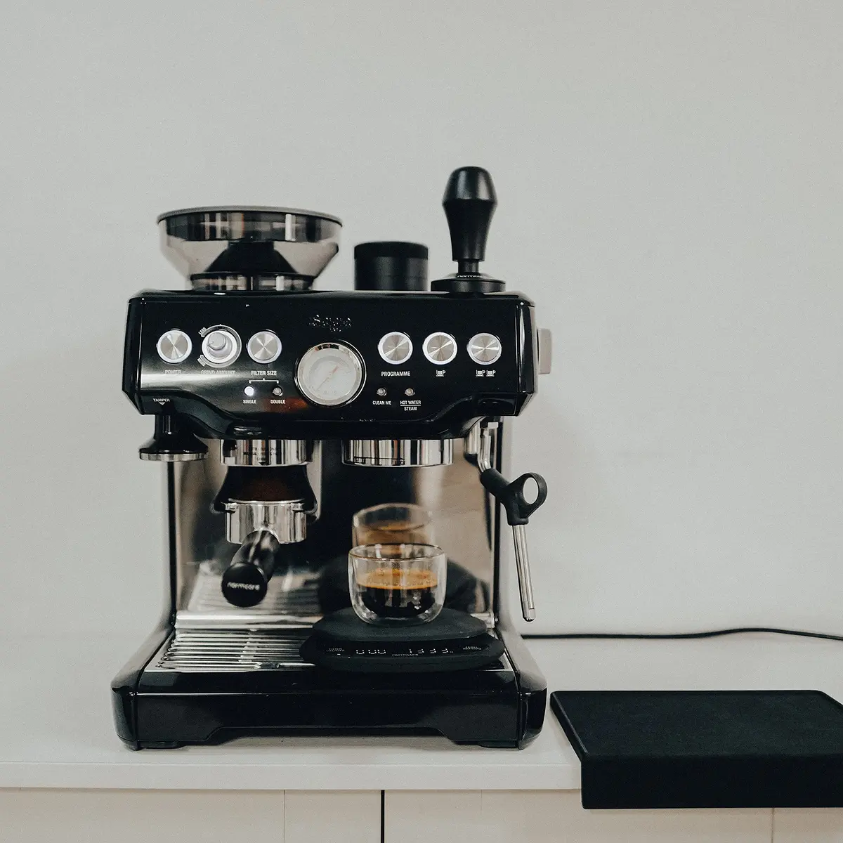 Normcore 54mm Bottomless Portafilter with 18g Filter Basket | Naked Portafilter for Breville Sage Barista Express - view 4