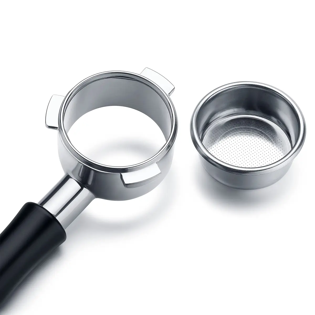 Normcore 54mm Bottomless Portafilter with 18g Filter Basket | Naked Portafilter for Breville Sage Barista Express - view 6