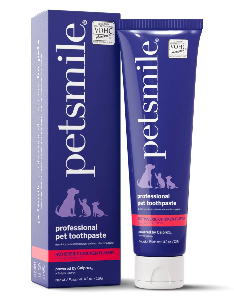 Petsmile VOHC Accepted Toothpaste, Rotisserie Chicken 4.2 Oz (119 g) | Clinically Proven Pet Dental Care - main product image