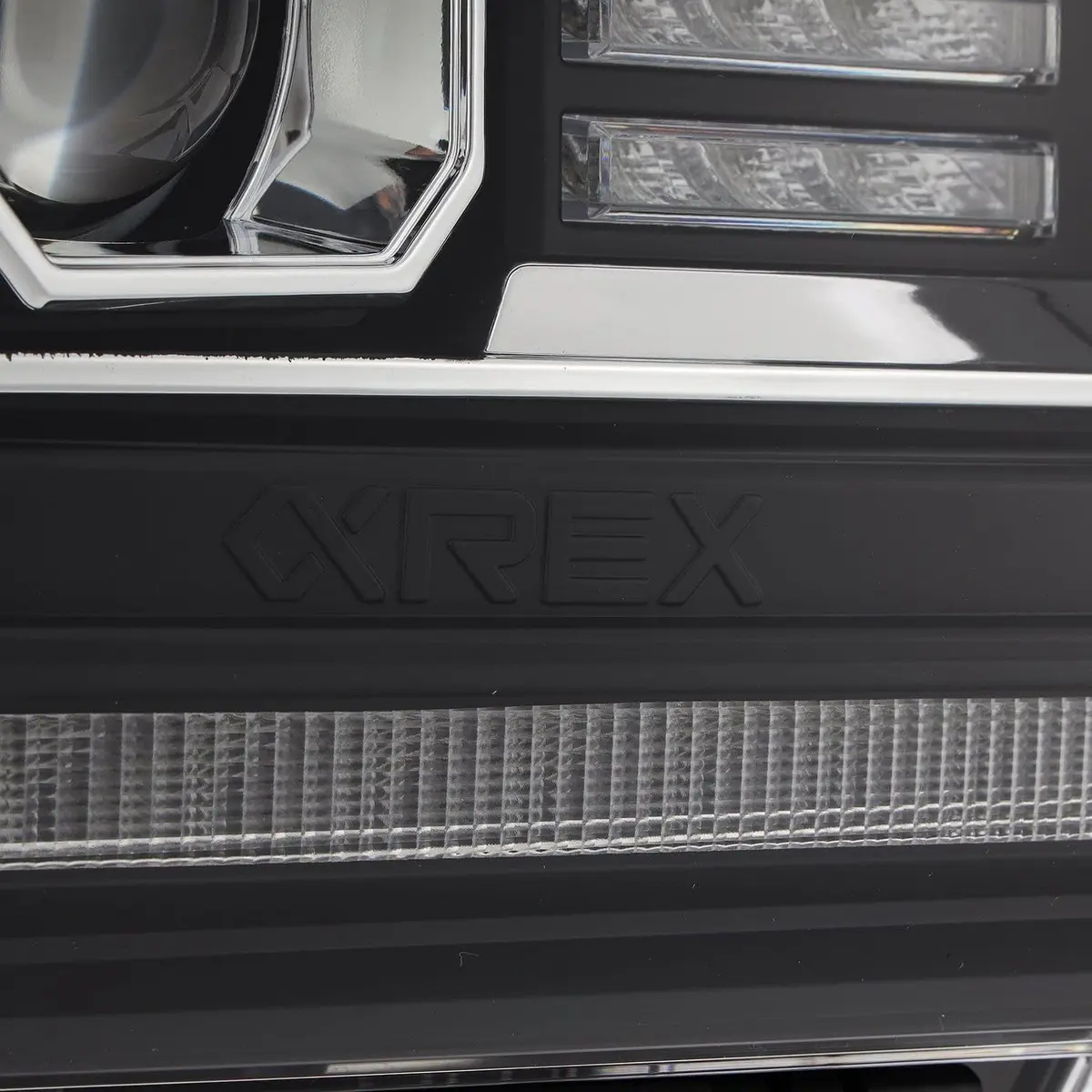 AlphaRex 880615 LUXX Series LED Projector Headlights | Fits GMC Sierra 1500 | Clear Polycarbonate Lens - view 8