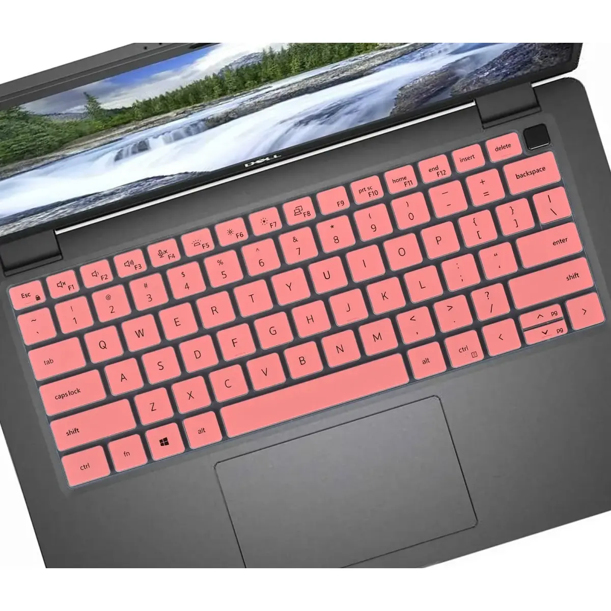 CASEDAO Pink Keyboard Cover Skin for Dell Latitude 7410-7450 14" & 7520 15.6" Laptops | US Layout - main product image