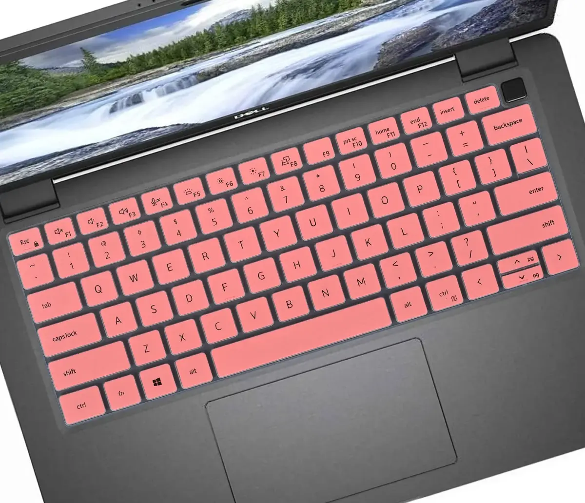 CASEDAO Pink Keyboard Cover Skin for Dell Latitude 7410-7450 14" & 7520 15.6" Laptops | US Layout - main product image