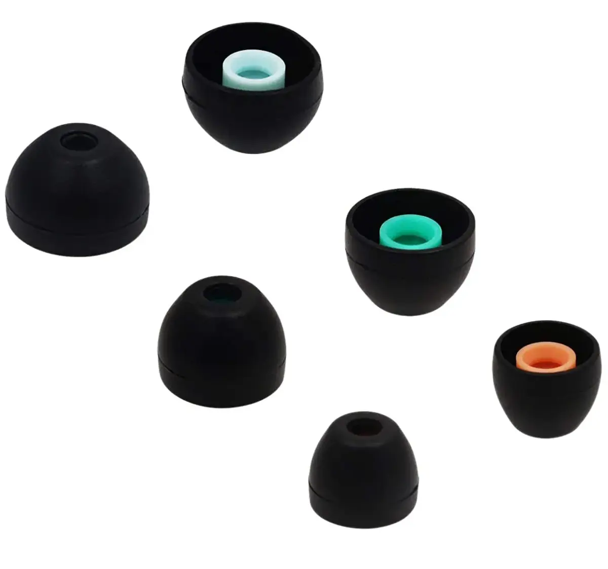 ALXCD Black Silicone Eartips for Sony WF-1000XM4 & WF-1000XM5 Earbuds | S/M/L 3 Pairs - view 2