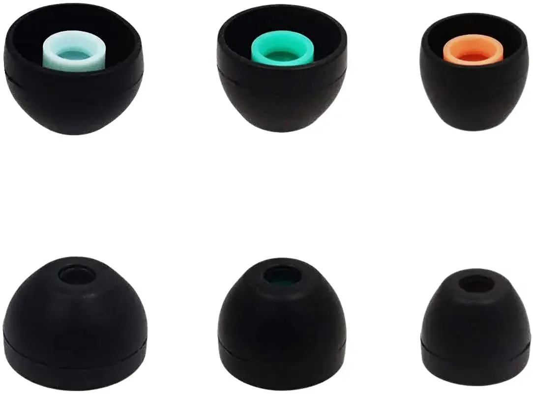 ALXCD Black Silicone Eartips for Sony WF-1000XM4 & WF-1000XM5 Earbuds | S/M/L 3 Pairs - view 3