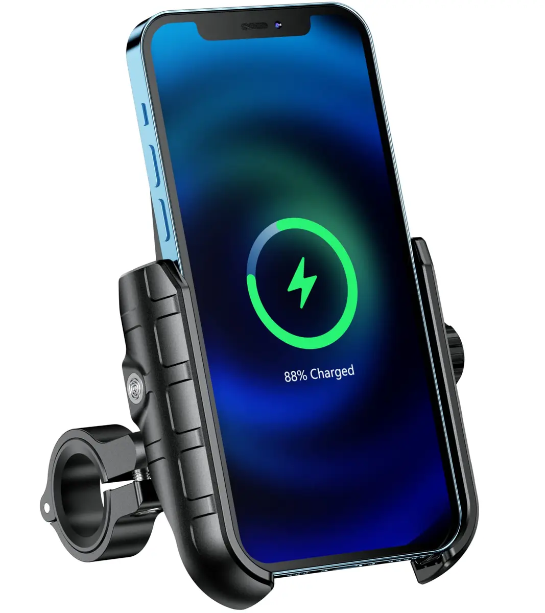 BRCOVAN Motorcycle Phone Mount Holder with Wireless & USB-C Charger 310g (0.68lb) | IP66 Waterproof, 15W Wireless & 20W PD Charging - view 8