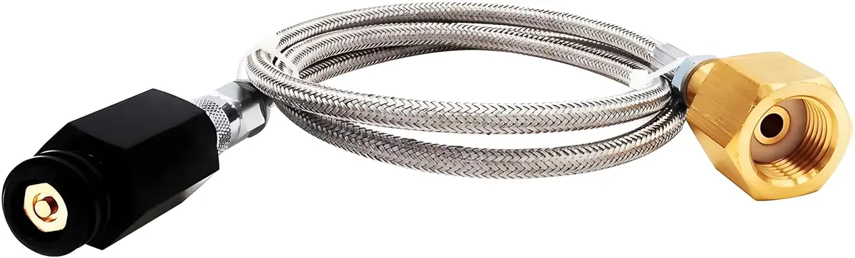 VaVoger Soda Machine Co2 Adapter with High Pressure Stainless Steel Hose 36 inch | Compatible with Jet Aqua Fizz - view 8