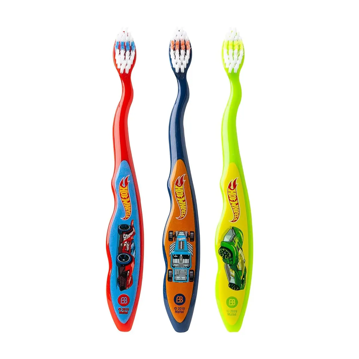 Brush Buddies Hot Wheels Manual Toothbrushes for Kids 3 Pack | Soft Bristles, Fun Multi-Colored Designs, Anti-Slip Handles, Perfect for Toddlers & Travel - view 4