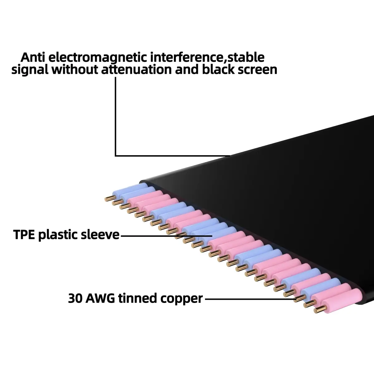 HAOYEXIN PCIE 3.0 X16 Extension Cable 20cm (8 inch) | Right Angle Connector for Vertical Installation - view 5