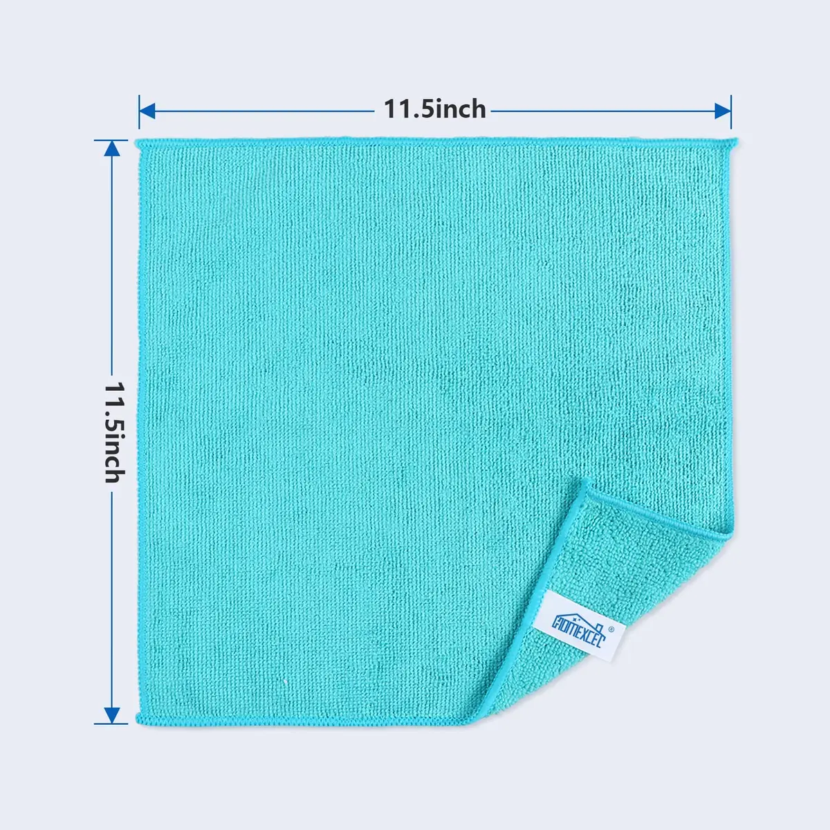 HOMEXCEL 50PK Microfiber Cleaning Cloth, 11.5x11.5in | Scratch-Free & Ultra-Absorbent - view 2
