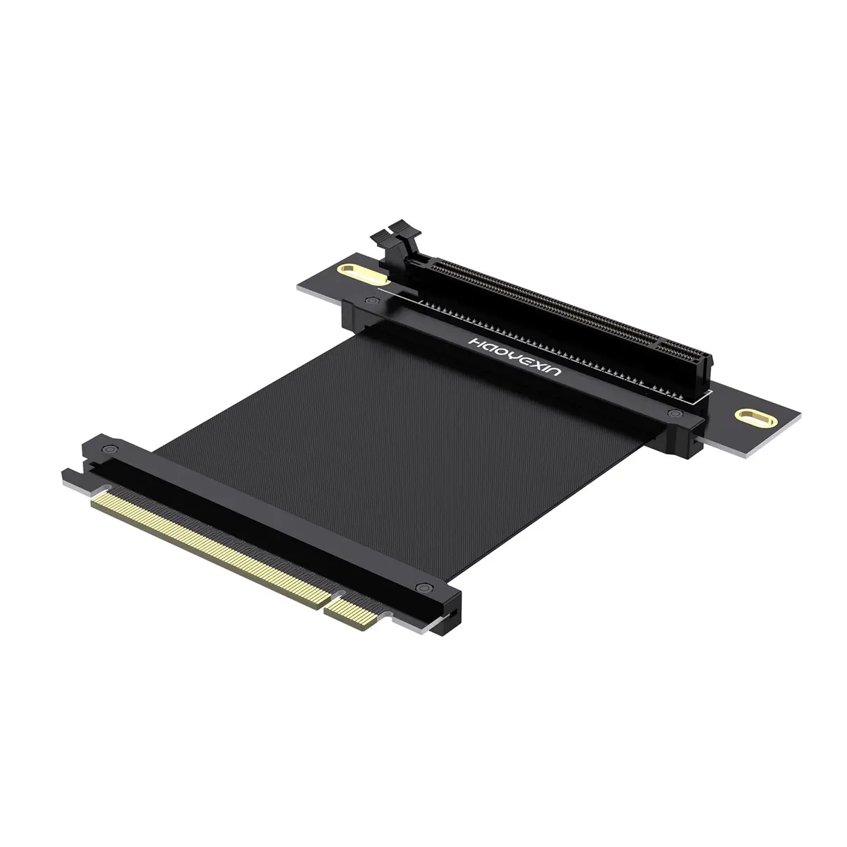 HAOYEXIN PCIE 3.0 X16 Extension Cable 15cm (5.9 inches) | Right Angle Connector for Vertical Installation - main product image