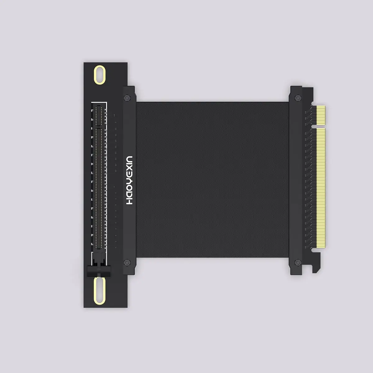 HAOYEXIN PCIE 3.0 X16 Extension Cable 15cm (5.9 inches) | Right Angle Connector for Vertical Installation - view 2
