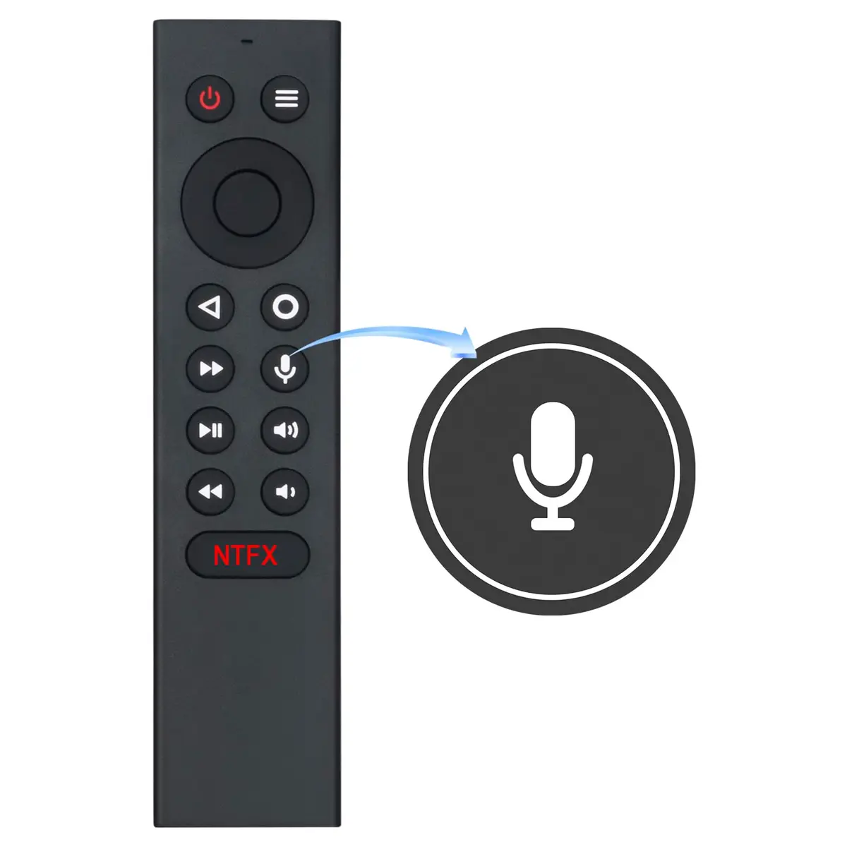 WINFLIKE P3700 Replacement Voice Remote Control for NVIDIA SHIELD TV 2015-2019 Editions | Bluetooth Voice Search & IR Blaster - view 2
