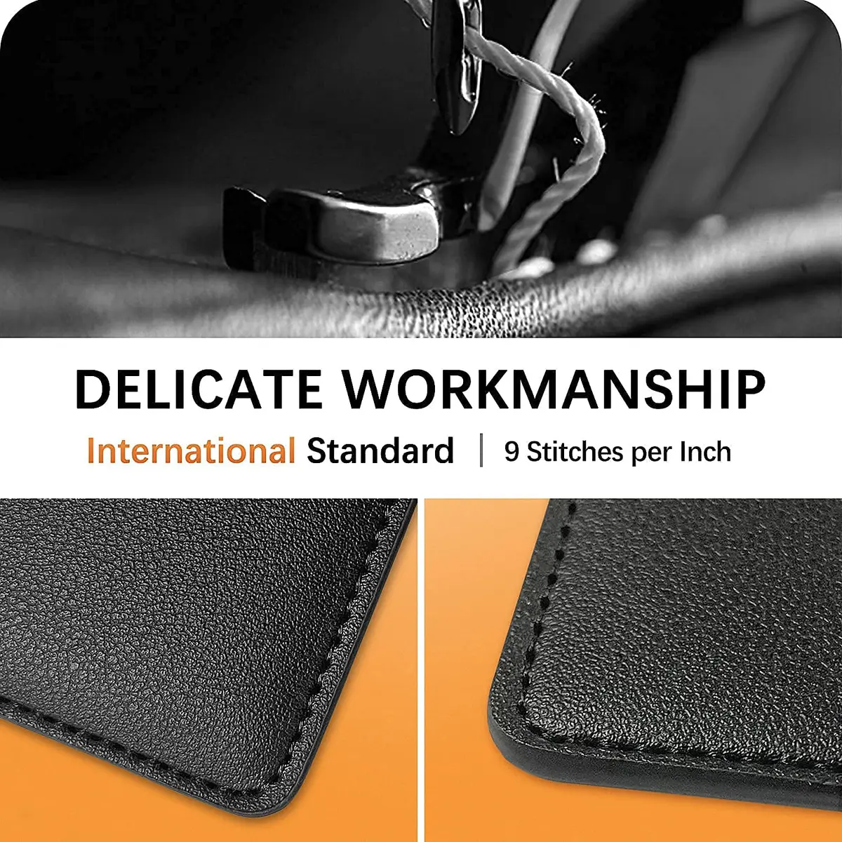 Puxnoin Leather Phone Card Holder | Slim Stick-On Wallet for Smartphones Above 4.7" - view 5
