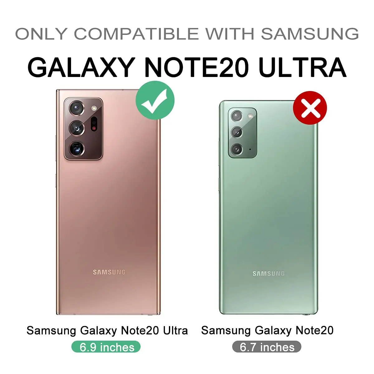 Dexnor Rose Gold 5G Case for Samsung Galaxy Note 20 Ultra 6.9 inches | Built-in Screen Protector & Kickstand - view 2
