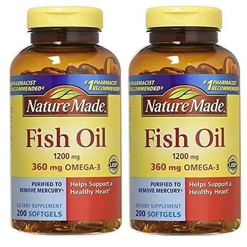 Nature Made Fish Oil 1200mg with Omega-3 | Supports Heart & Brain Health (70-120 chars) - view 2