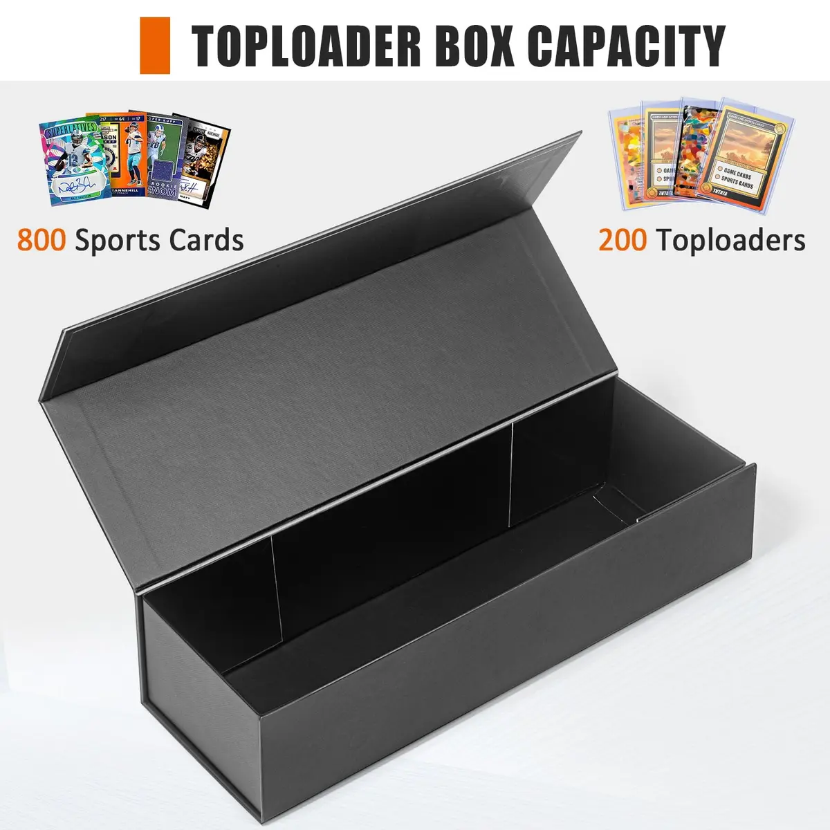 tutata Trading Card Storage Box Holds 900+ Cards | Durable, Waterproof & Magnetic Closure - view 6