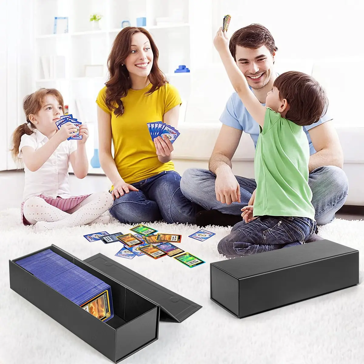 tutata Trading Card Storage Box Holds 900+ Cards | Durable, Waterproof & Magnetic Closure - view 7