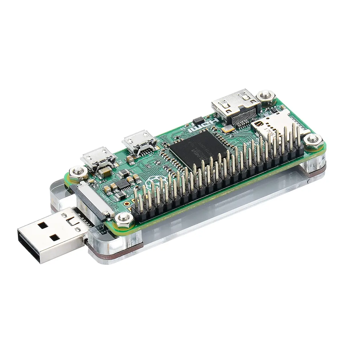 GeeekPi USB Dongle Expansion Board with Case for Raspberry Pi Zero/Zero 2 | Converts Pi Zero to PC Stick - main product image