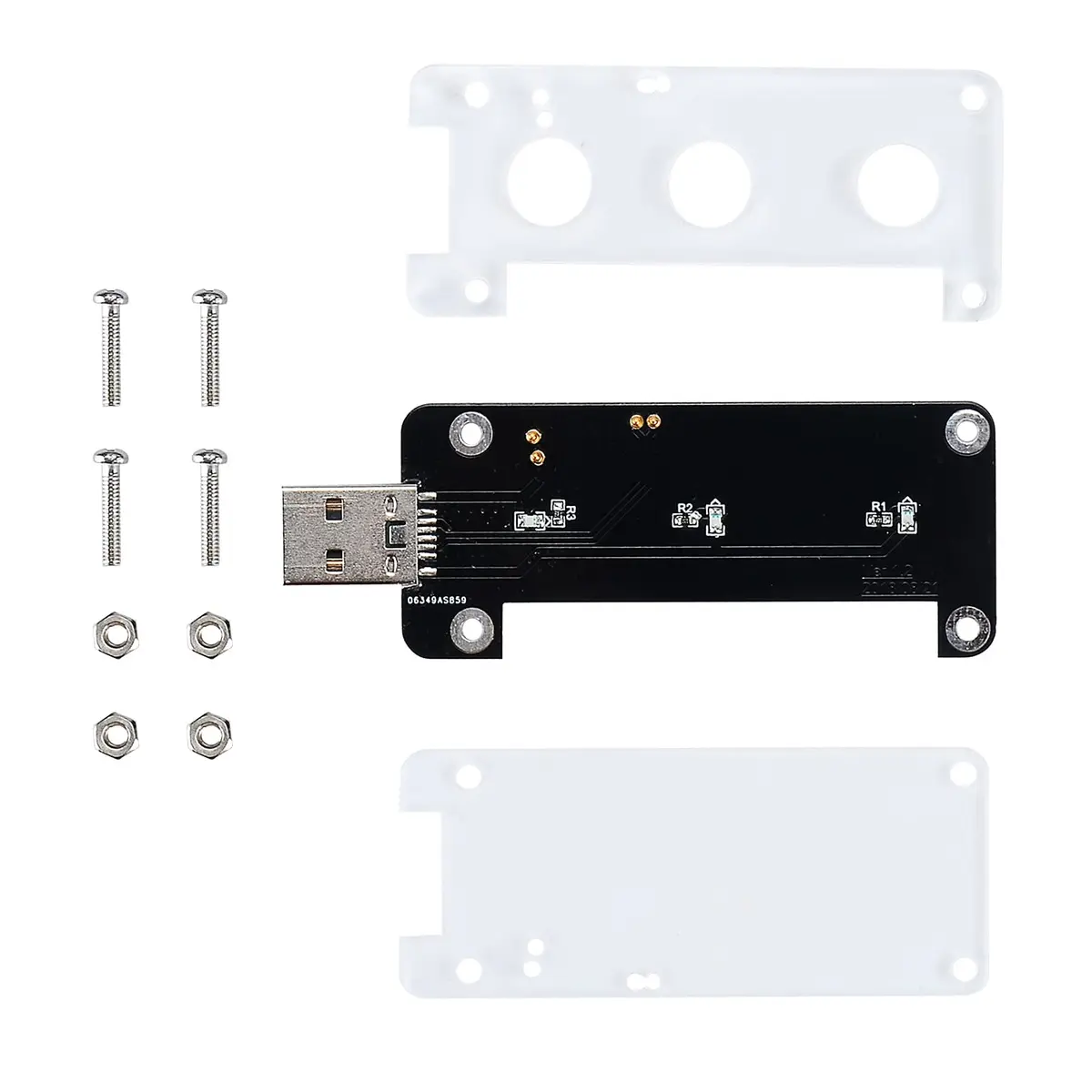GeeekPi USB Dongle Expansion Board with Case for Raspberry Pi Zero/Zero 2 | Converts Pi Zero to PC Stick - view 4