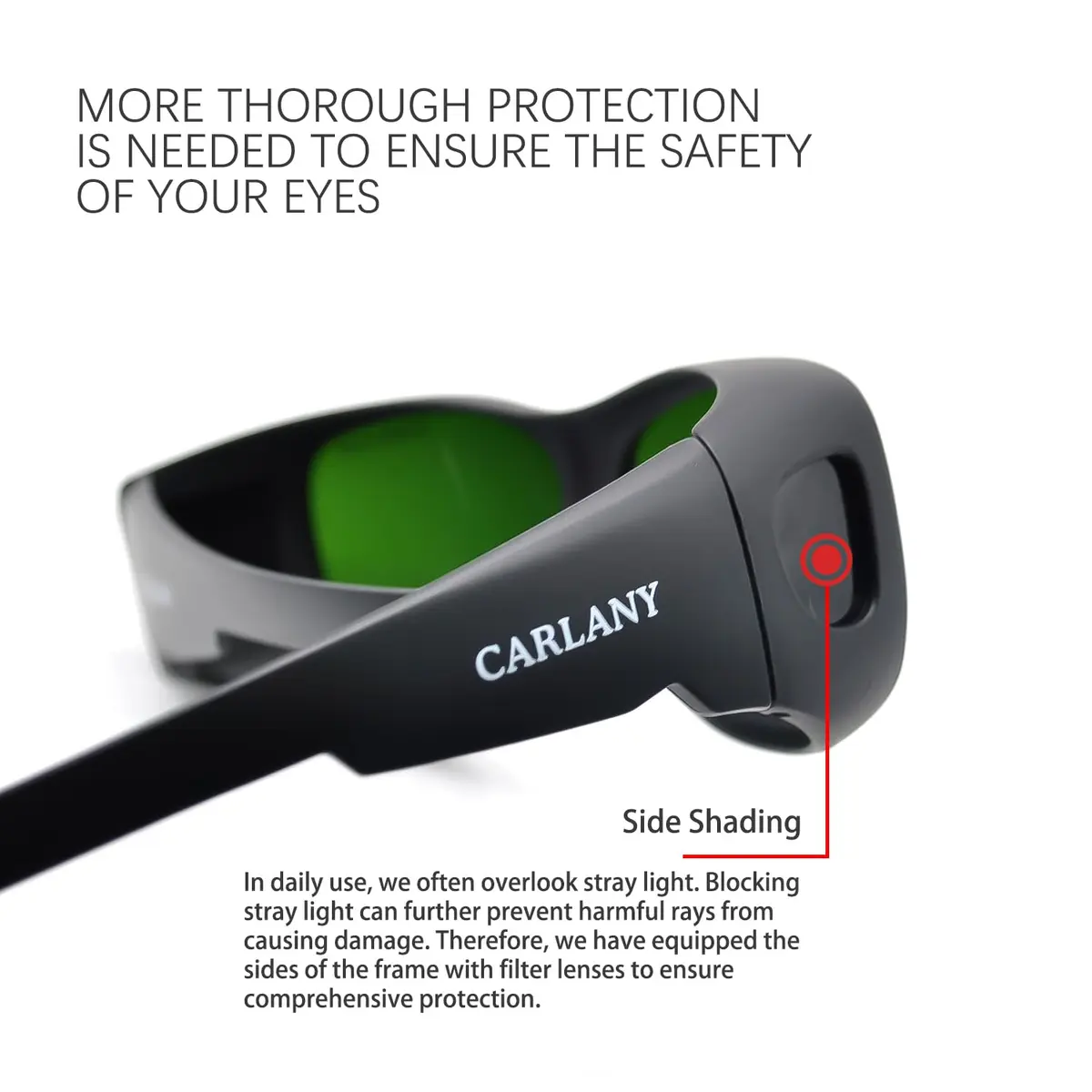 CARLANY Professional IPL Safety Glasses OD 5+ 200-2000nm | CE Certified Anti-Fog Over-the-Glass Design - view 4