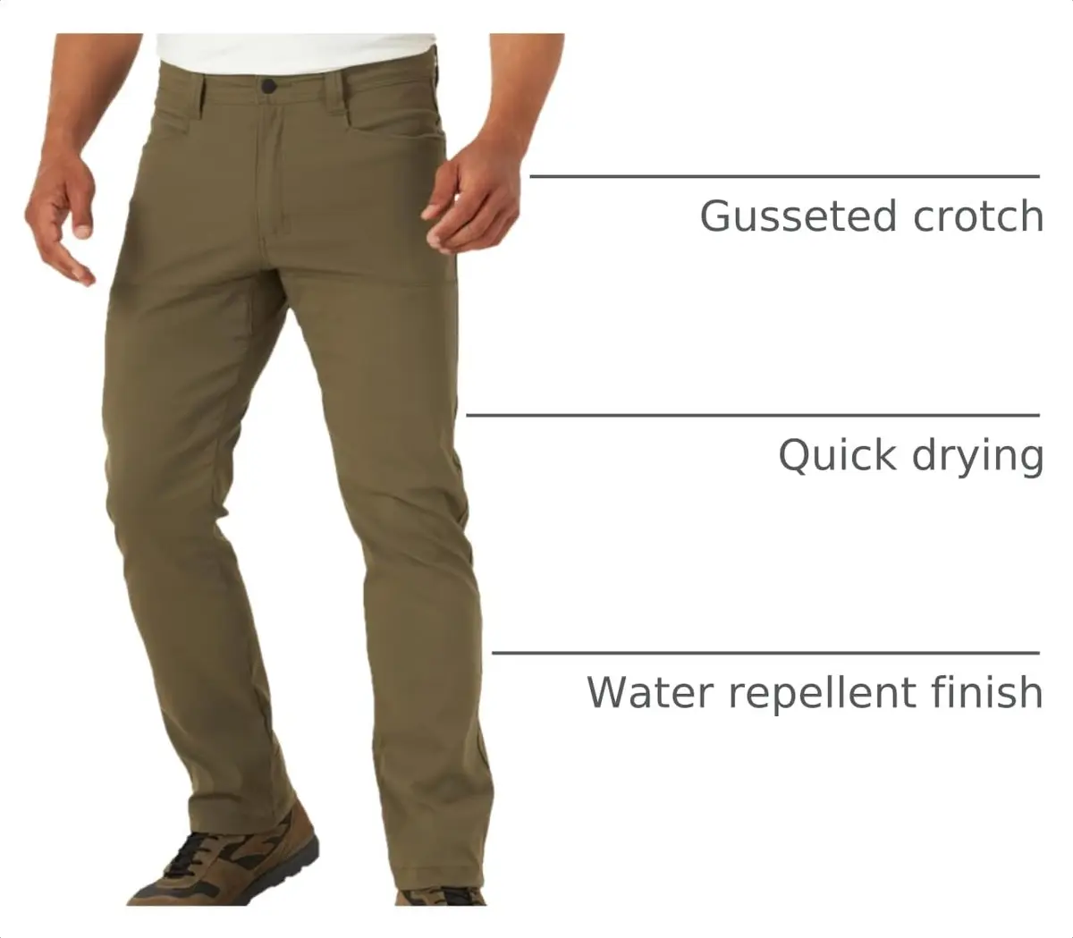 ATG by Wrangler Men's Synthetic Utility Pant, Sea Turtle 34W x 30L | Water-Repellent, Quick-Dry Outdoor Pant - view 4
