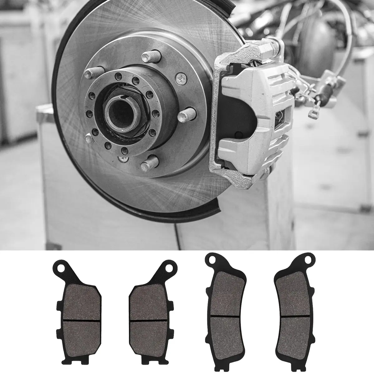 SOLLON Brake Pads for Kawasaki EN650 Vulcan S 2015-2020 | Quiet, Durable, Easy Install - view 7