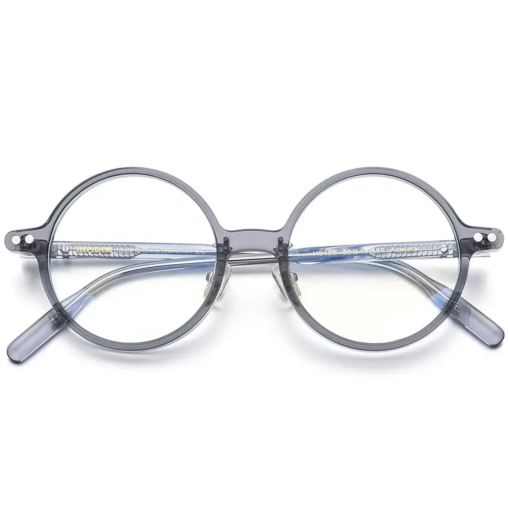 HEPIDEM Vintage Round Optical Glasses Frame 50mm (24mm Bridge) | Authentic Acetate Eyewear Imported for India - view 4