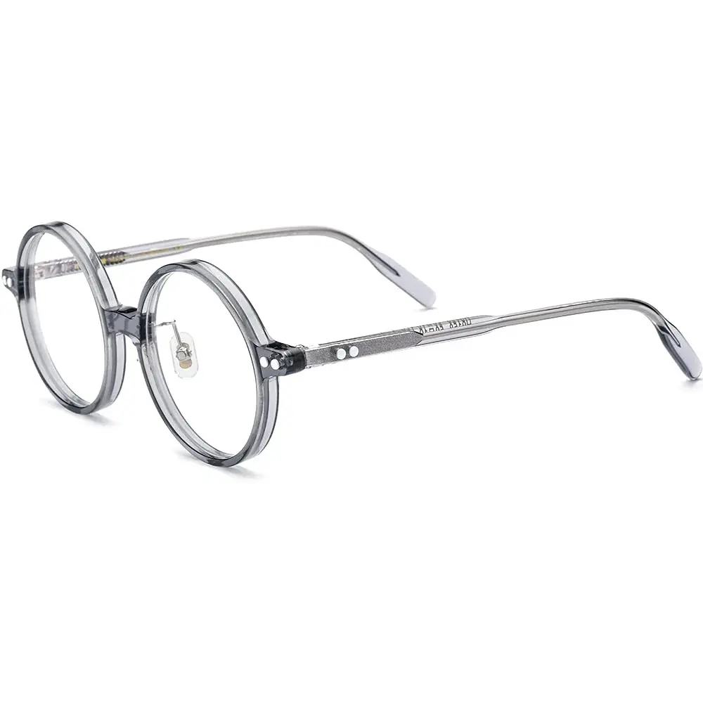 HEPIDEM Vintage Round Optical Glasses Frame 50mm (24mm Bridge) | Authentic Acetate Eyewear Imported for India - view 5