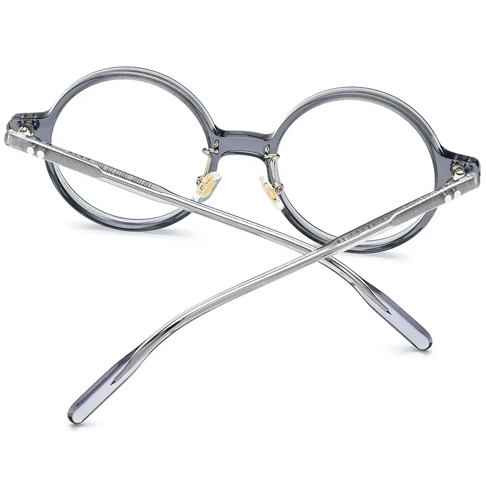 HEPIDEM Vintage Round Optical Glasses Frame 50mm (24mm Bridge) | Authentic Acetate Eyewear Imported for India - view 6