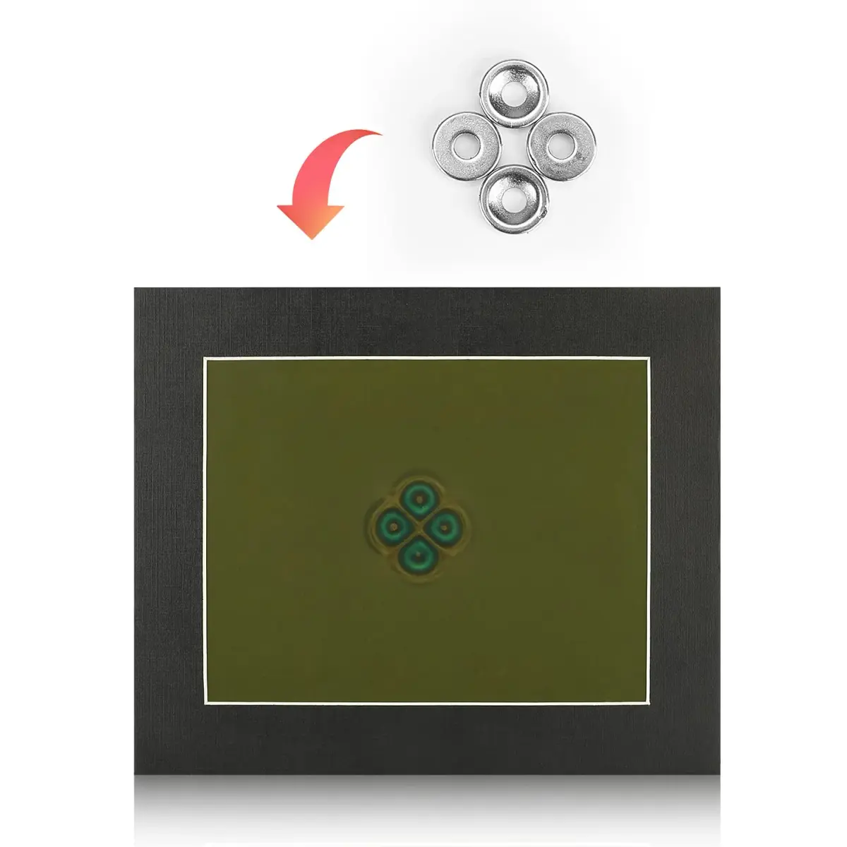 metisinno Magnetic Field Viewing Film 15.24cm x 10.16cm (6"x4") | Visualise Magnetic Flux Patterns - view 6