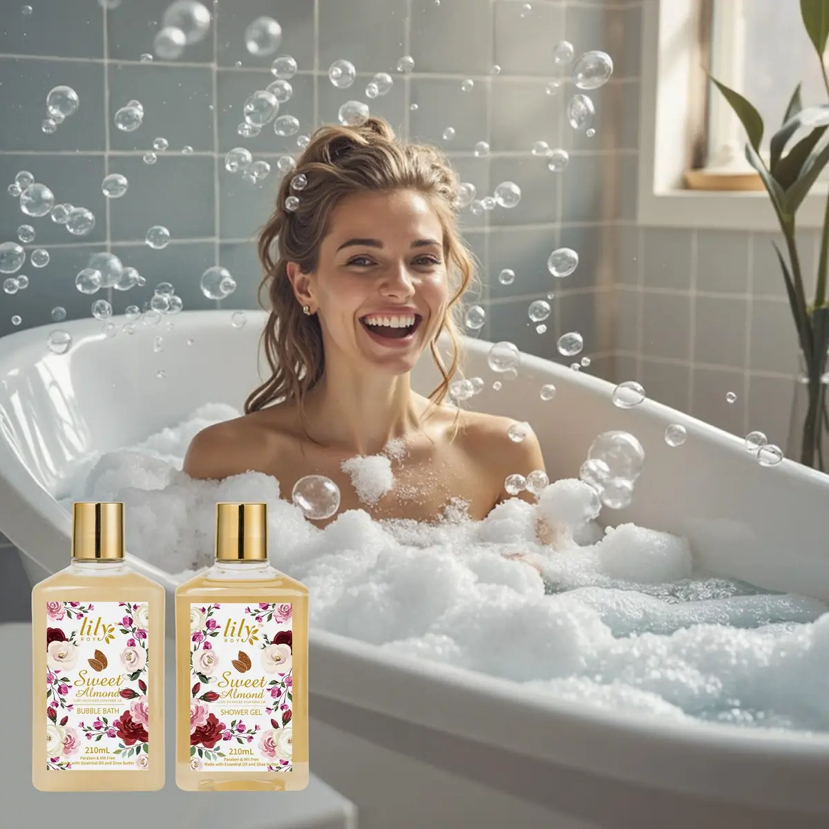 LILY ROY 17Pcs Spa Gift Set | Moisturizing Bath Basket for Women & Mom (17 Piece) - view 5