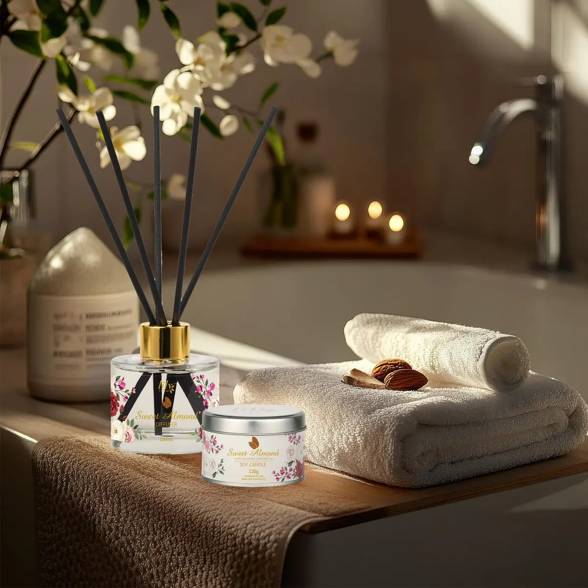 LILY ROY 17Pcs Spa Gift Set | Moisturizing Bath Basket for Women & Mom (17 Piece) - view 6