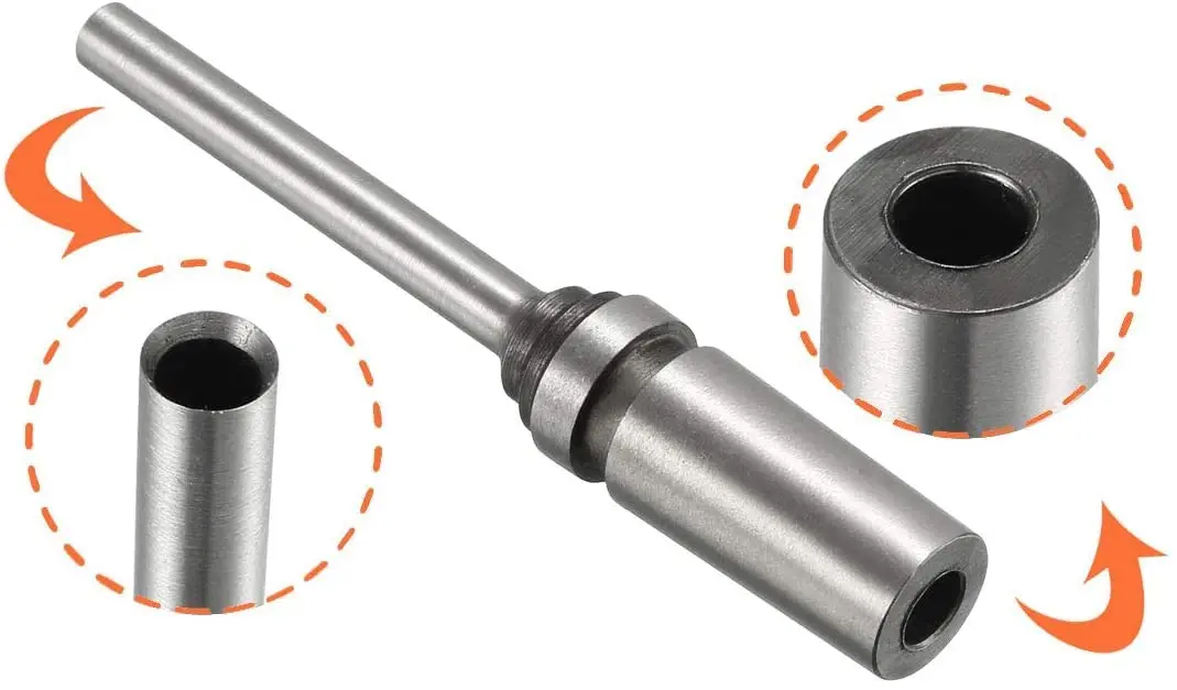 Auniwaig Taper Straight Shank Hollow Bit Tool 8mm Paper Punch Drill for Hole Puncher Punching Machine 2PCS | Durable Steel, 40mm Length, Suitable for Paper & Leather - view 5