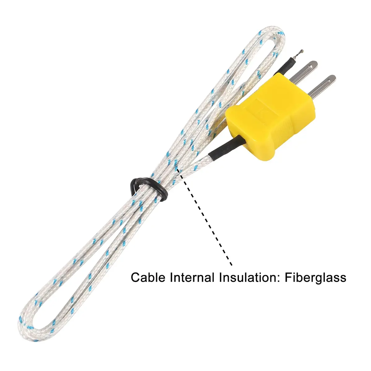 UMLIFE 1M K Type Mini-Connector Thermocouple Temperature Probe Sensor -50~700°C | Compatible with TM902C/ TES1310, 6 pcs - view 2