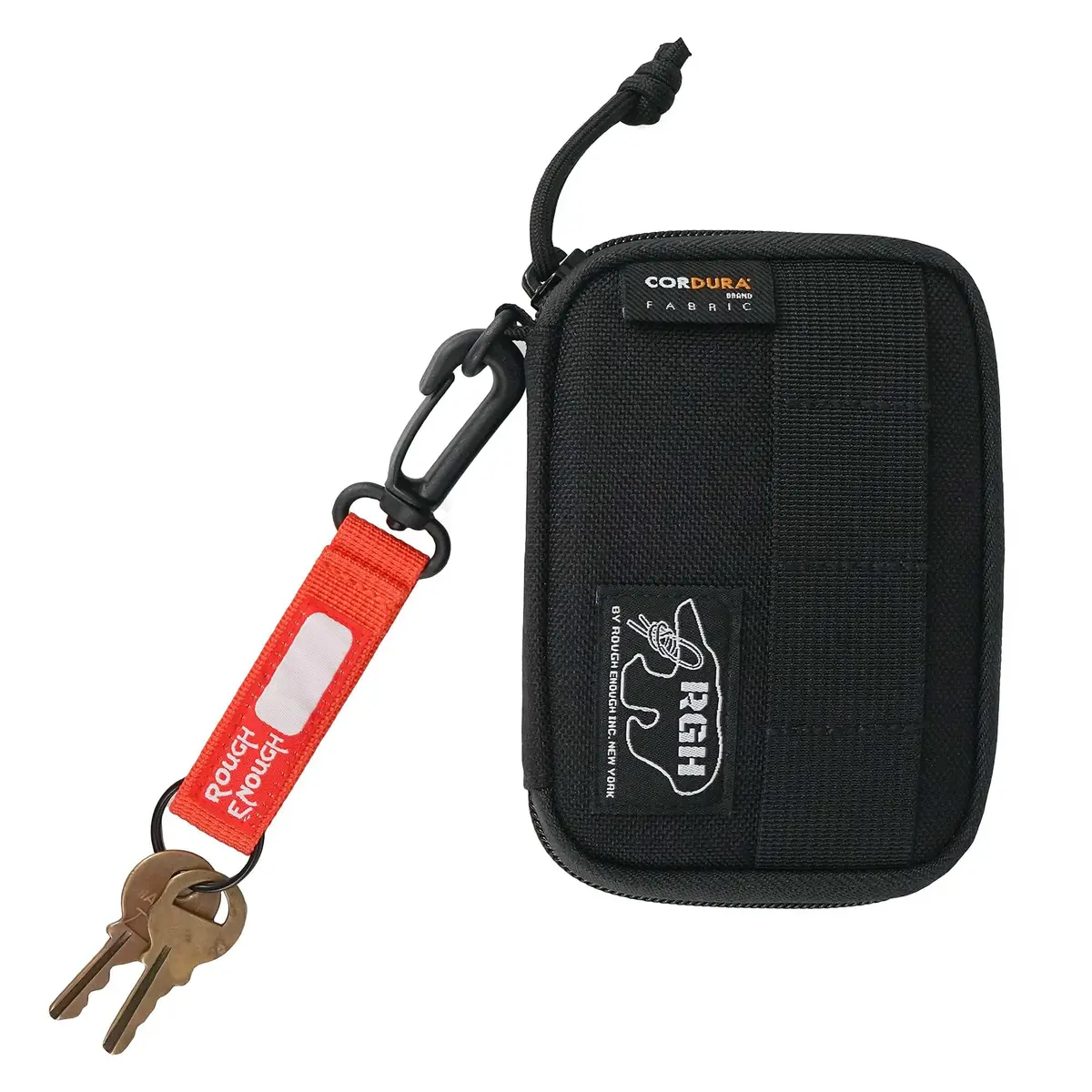RE ROUGH ENOUGH Wallet for Teen Boy Men with Lanyard, RFID Card Holder, Black | Detachable Neck & RFID Shield - view 7