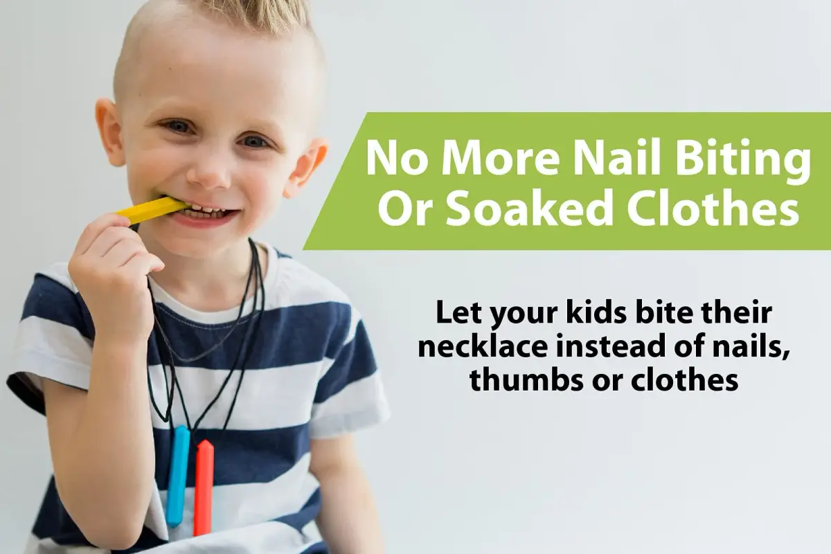 Tilcare Chew Chew Pencil Sensory Necklace 3 Set | Calming Silicone Chewy Toys for Kids & Adults - view 2