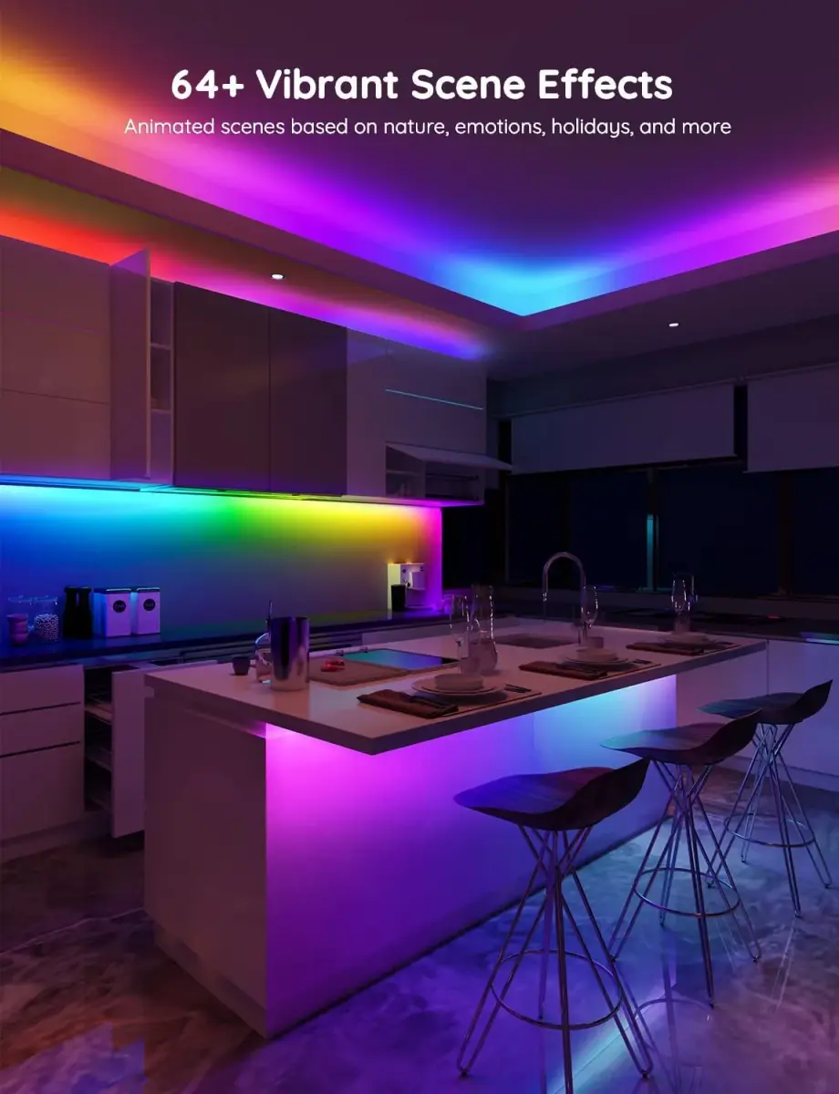 Govee RGBIC LED Strip Lights 5m (16.4ft) | Work with Alexa & Google Assistant, Music Sync - view 2