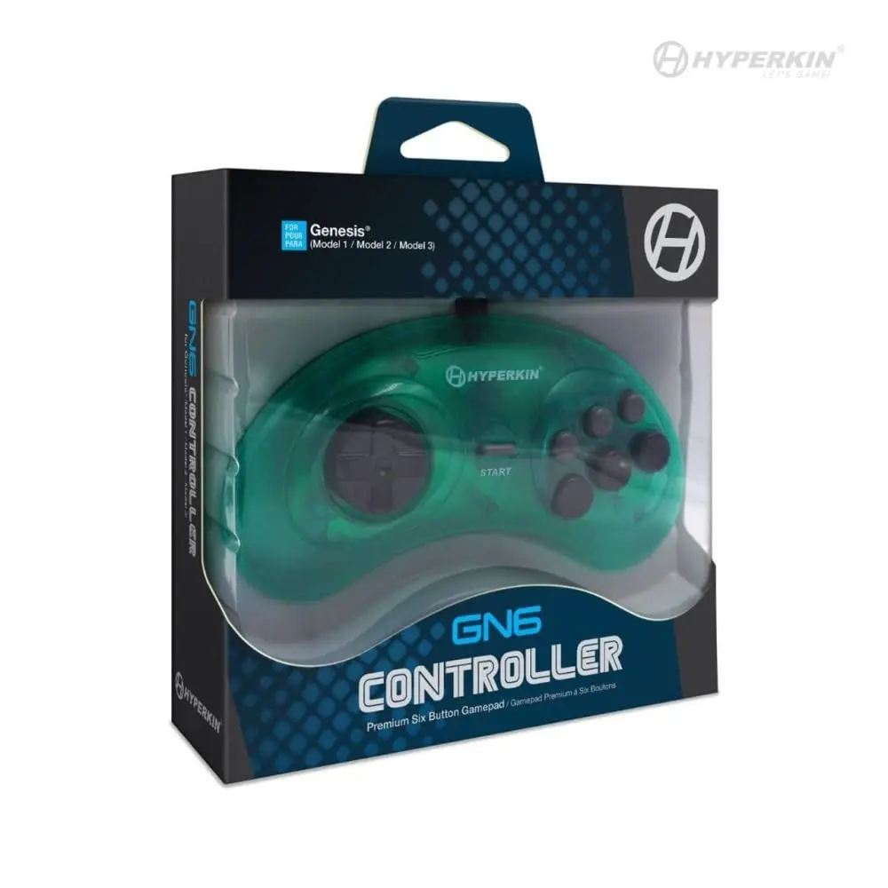 Hyperkin GN6 Wired Controller for Sega Genesis | 8-Way D-Pad & 6 Buttons, 6ft Cable - view 2