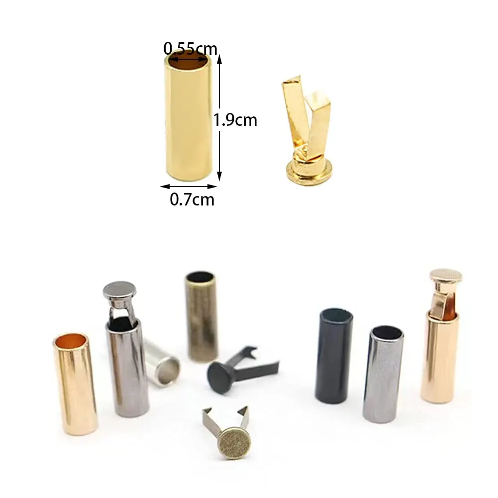 GeoGeoDIY Alloy Shoelace Tips 50 Sets | Durable Metal Aglets for DIY Shoe Laces & Clothes - view 2