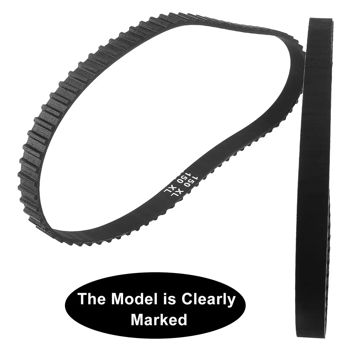 Qjaiune 2Pcs 150XL037 Timing Belt 75T 10mm | Neoprene, Nylon, Glass Fiber Drive Belt - view 3