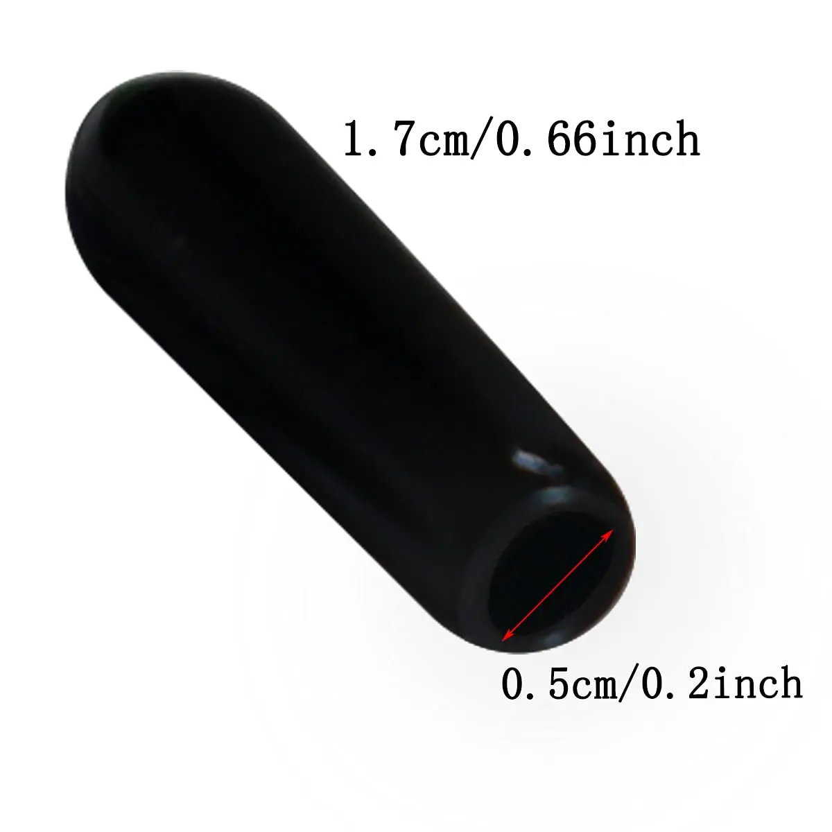 yuntop Black Flexible Rubber End Caps for 5mm-5.5mm Pipes, 50 Count | Protects Threads, Tubes & Rods - view 3